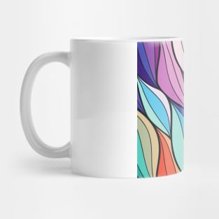 Beautiful Abstract Colorful Leafy Pattern Artwork Mug
